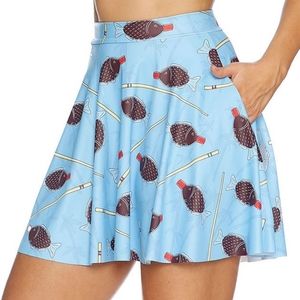 Blackmilk Soy Fishy Pocket Skater Skirt Sauce Bottle & Chopsticks Japanese Sushi